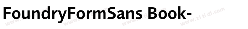 FoundryFormSans Book字体转换